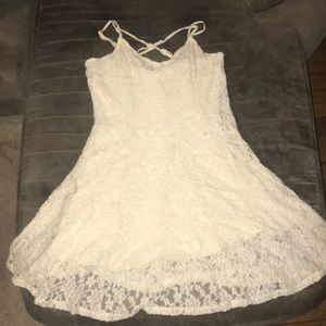 White lace dress
